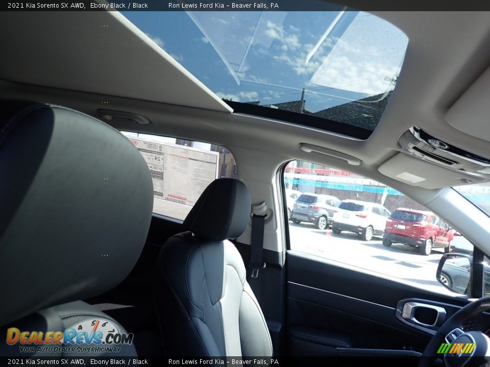 2021 Kia Sorento SX AWD Ebony Black / Black Photo #11