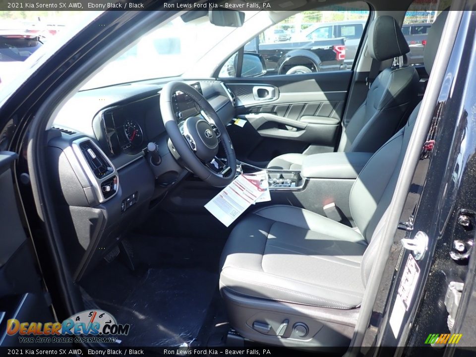 2021 Kia Sorento SX AWD Ebony Black / Black Photo #13