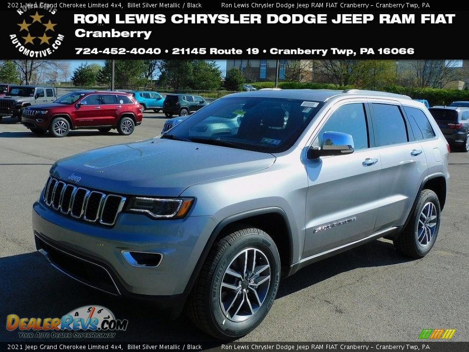 2021 Jeep Grand Cherokee Limited 4x4 Billet Silver Metallic / Black Photo #1