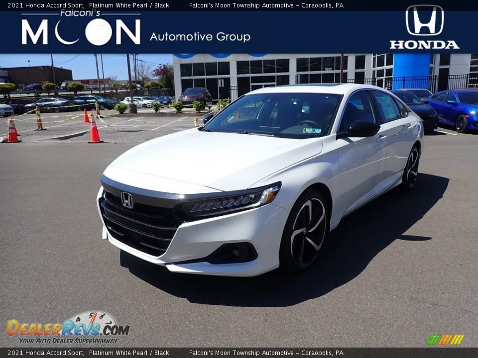 2021 Honda Accord Sport Platinum White Pearl / Black Photo #1