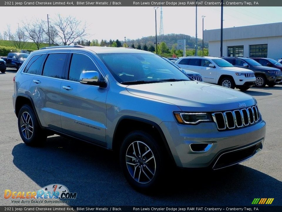 2021 Jeep Grand Cherokee Limited 4x4 Billet Silver Metallic / Black Photo #3