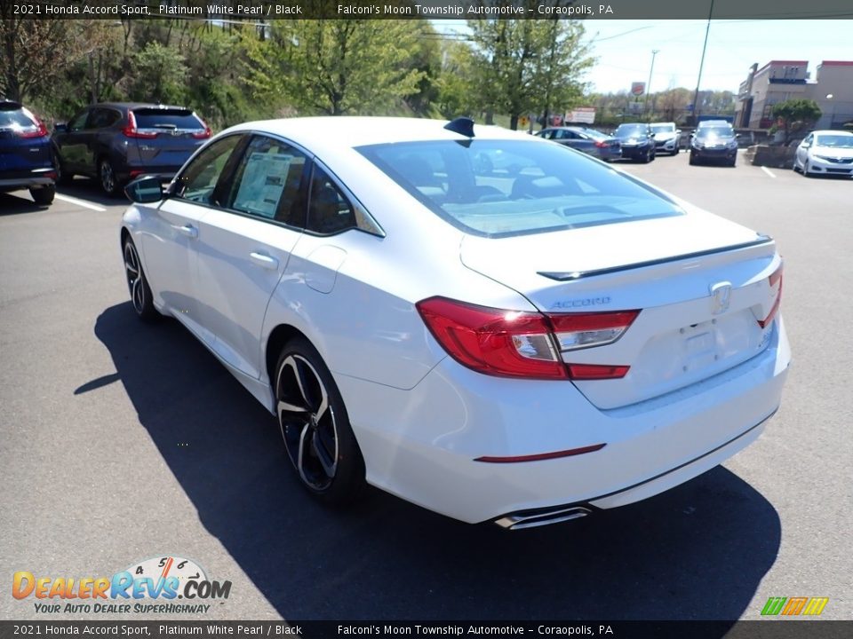 2021 Honda Accord Sport Platinum White Pearl / Black Photo #3