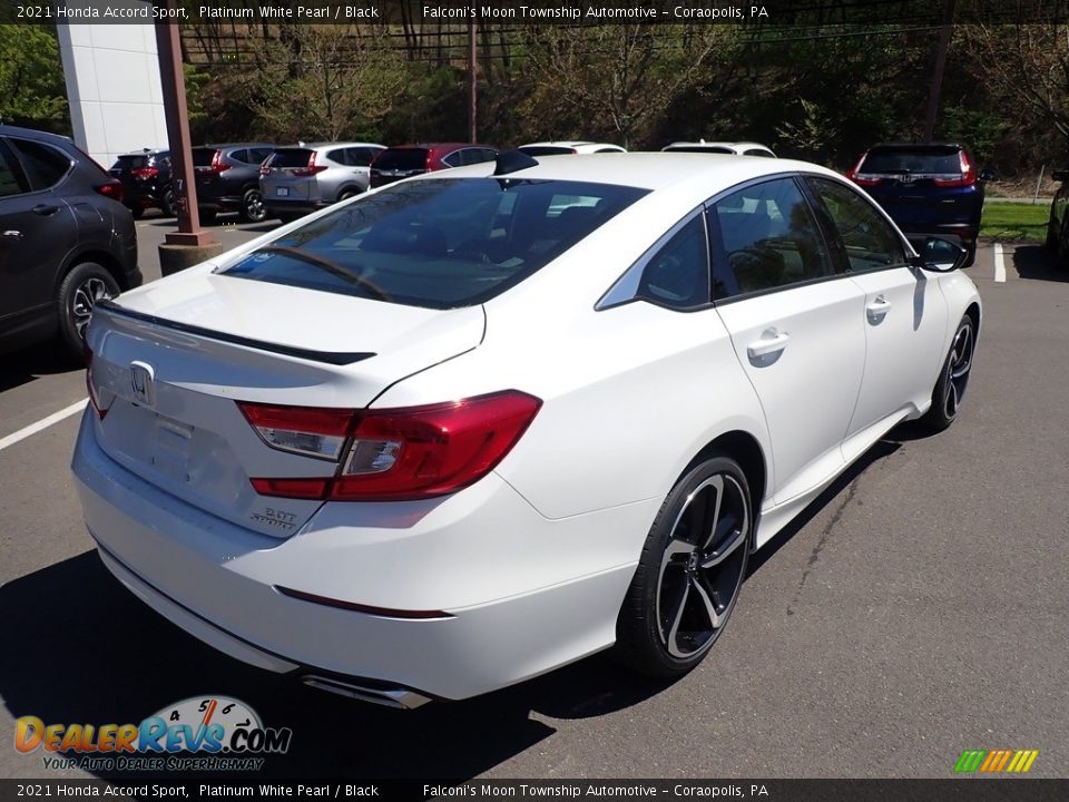 2021 Honda Accord Sport Platinum White Pearl / Black Photo #5