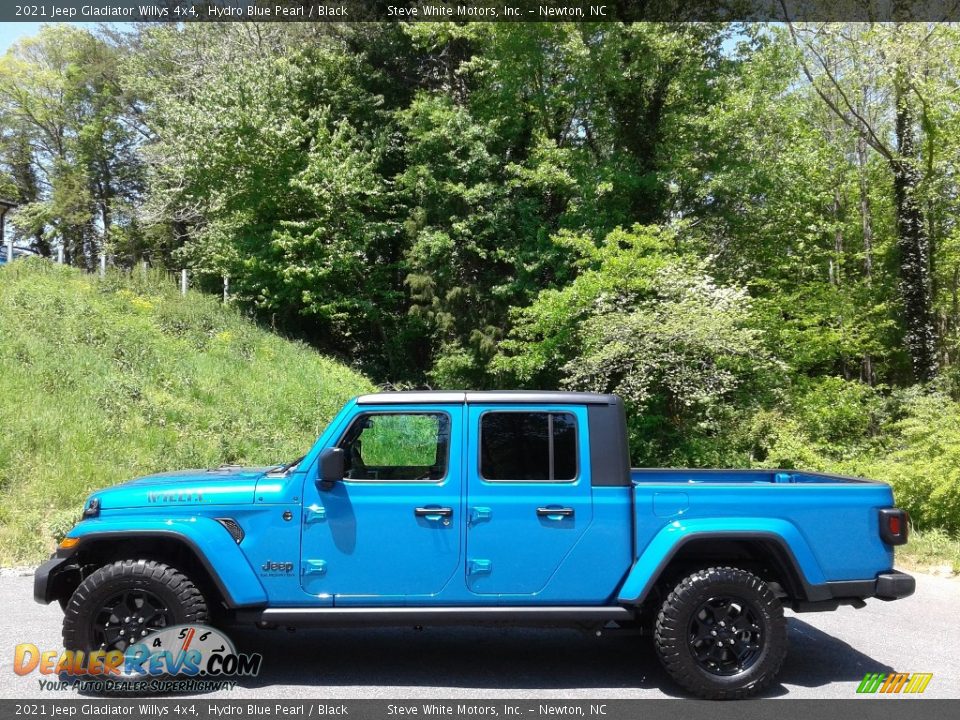 2021 Jeep Gladiator Willys 4x4 Hydro Blue Pearl / Black Photo #1