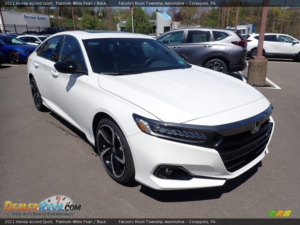 2021 Honda Accord Sport Platinum White Pearl / Black Photo #6