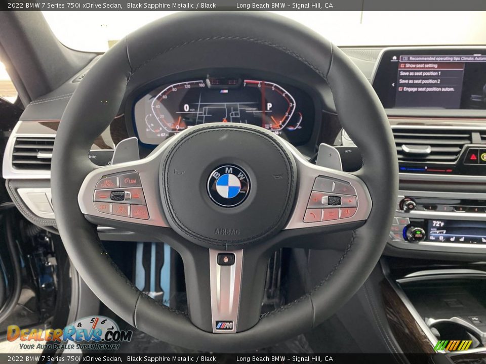 2022 BMW 7 Series 750i xDrive Sedan Steering Wheel Photo #14