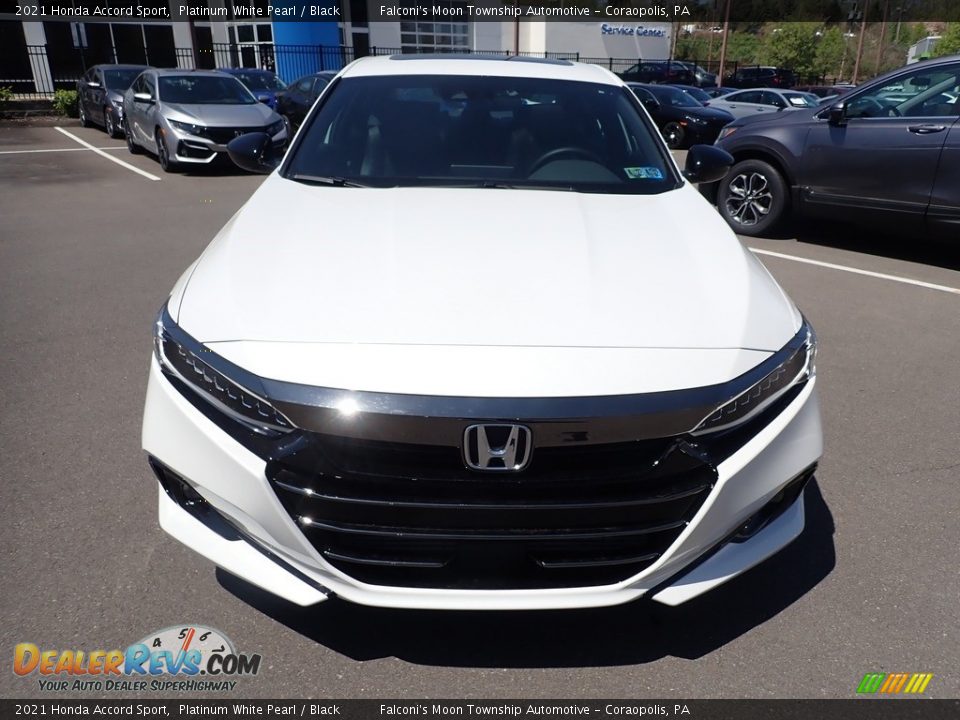 2021 Honda Accord Sport Platinum White Pearl / Black Photo #7