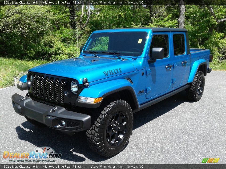 2021 Jeep Gladiator Willys 4x4 Hydro Blue Pearl / Black Photo #3