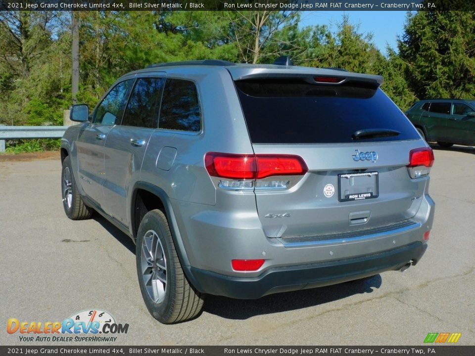 2021 Jeep Grand Cherokee Limited 4x4 Billet Silver Metallic / Black Photo #8