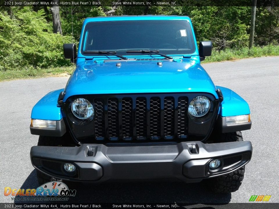 2021 Jeep Gladiator Willys 4x4 Hydro Blue Pearl / Black Photo #4