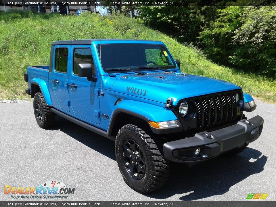 2021 Jeep Gladiator Willys 4x4 Hydro Blue Pearl / Black Photo #5