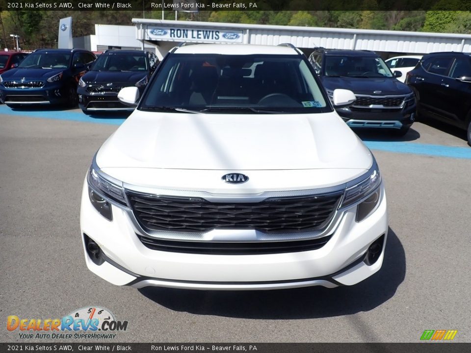 2021 Kia Seltos S AWD Clear White / Black Photo #4