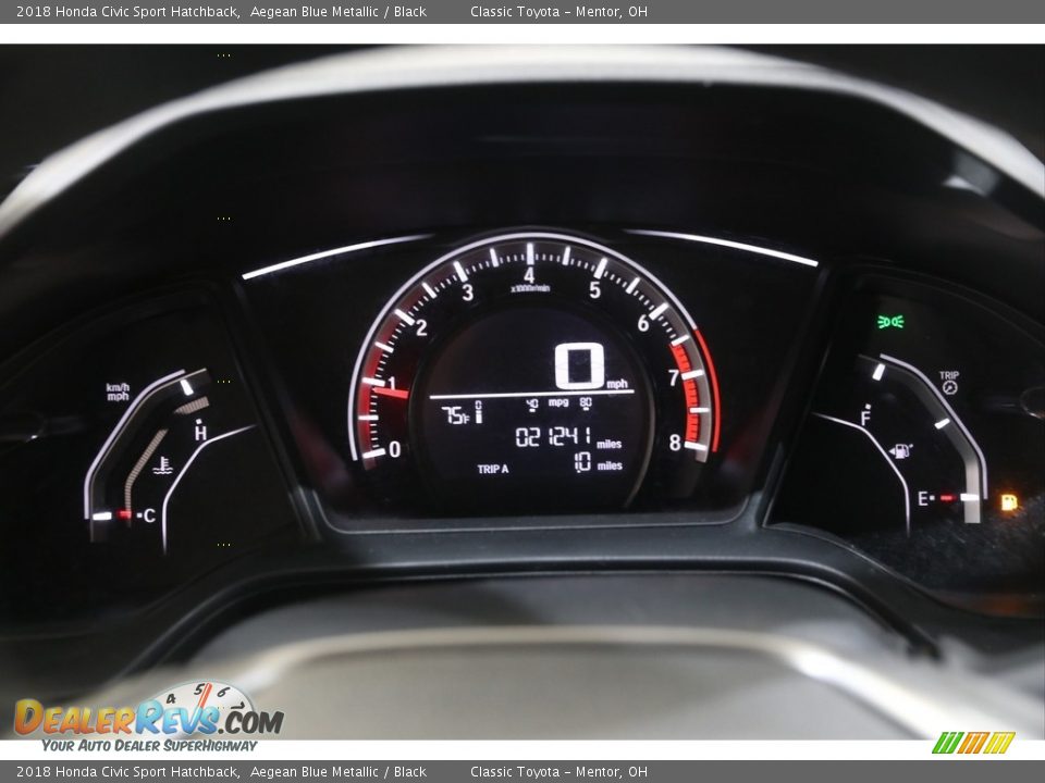 2018 Honda Civic Sport Hatchback Gauges Photo #8