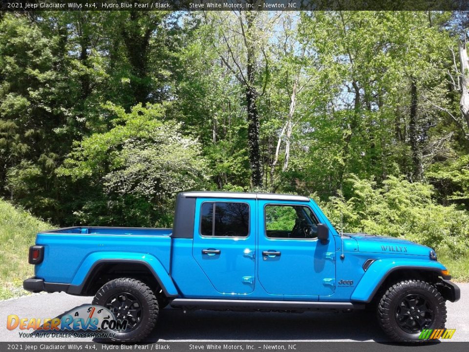 2021 Jeep Gladiator Willys 4x4 Hydro Blue Pearl / Black Photo #6