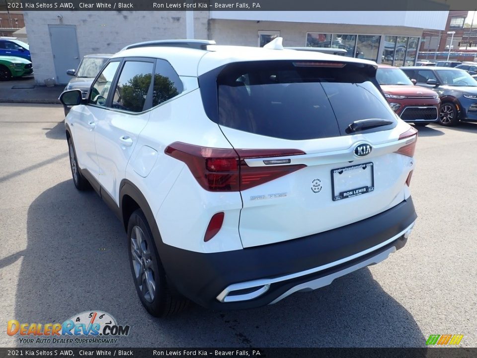 2021 Kia Seltos S AWD Clear White / Black Photo #7