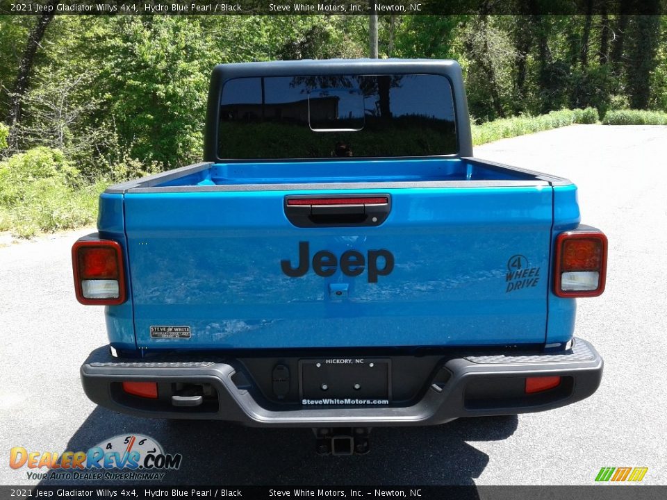 2021 Jeep Gladiator Willys 4x4 Hydro Blue Pearl / Black Photo #8