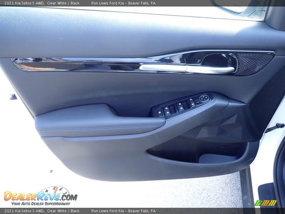 2021 Kia Seltos S AWD Clear White / Black Photo #14