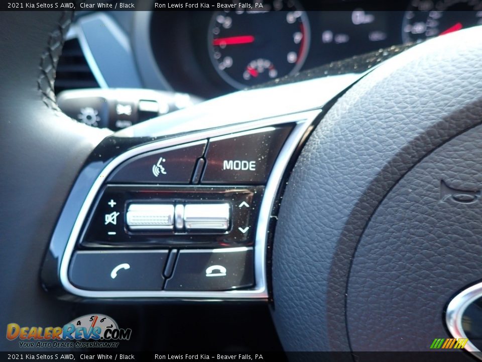 2021 Kia Seltos S AWD Clear White / Black Photo #21