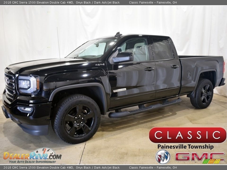 2018 GMC Sierra 1500 Elevation Double Cab 4WD Onyx Black / Dark Ash/Jet Black Photo #1