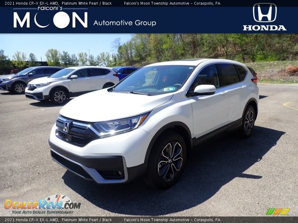 2021 Honda CR-V EX-L AWD Platinum White Pearl / Black Photo #1