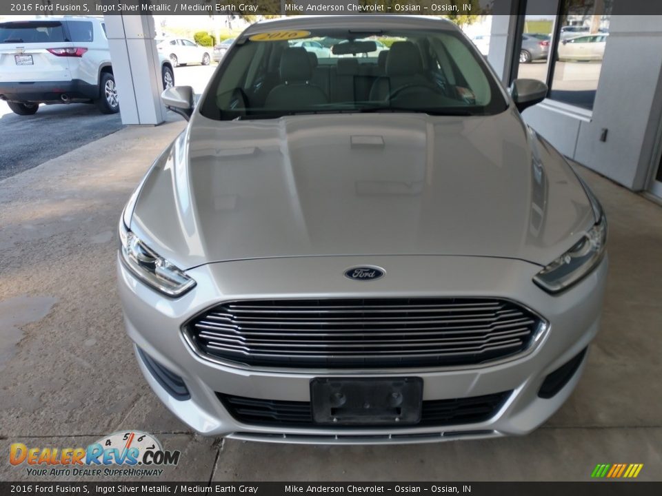 2016 Ford Fusion S Ingot Silver Metallic / Medium Earth Gray Photo #9