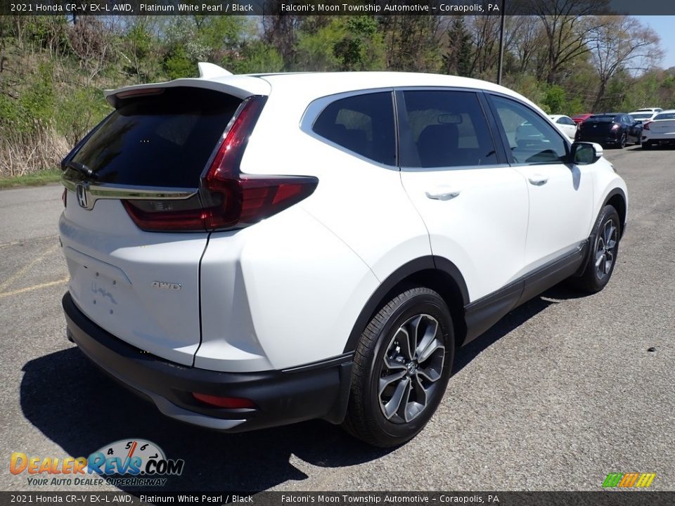 2021 Honda CR-V EX-L AWD Platinum White Pearl / Black Photo #4