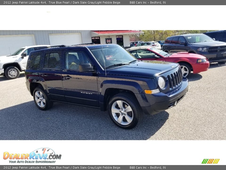 2012 Jeep Patriot Latitude 4x4 True Blue Pearl / Dark Slate Gray/Light Pebble Beige Photo #1