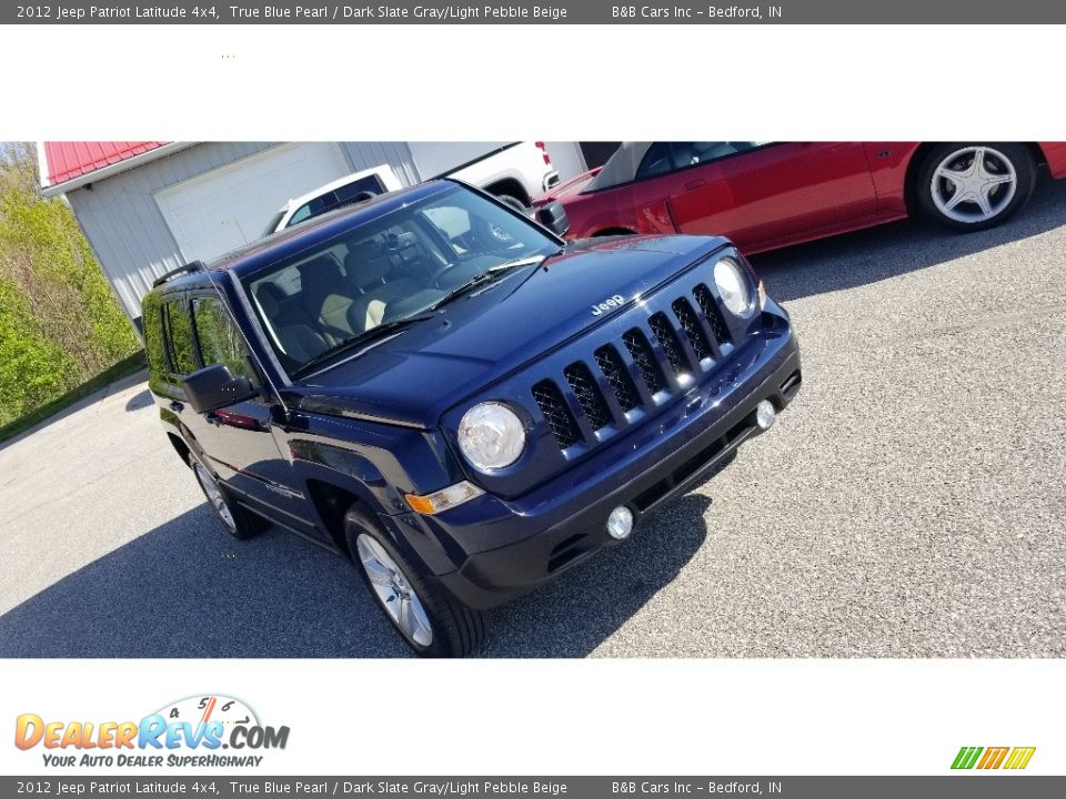 2012 Jeep Patriot Latitude 4x4 True Blue Pearl / Dark Slate Gray/Light Pebble Beige Photo #2