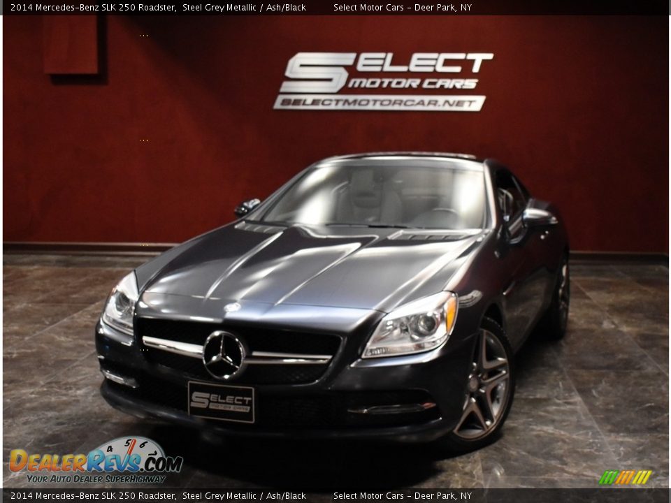 2014 Mercedes-Benz SLK 250 Roadster Steel Grey Metallic / Ash/Black Photo #1