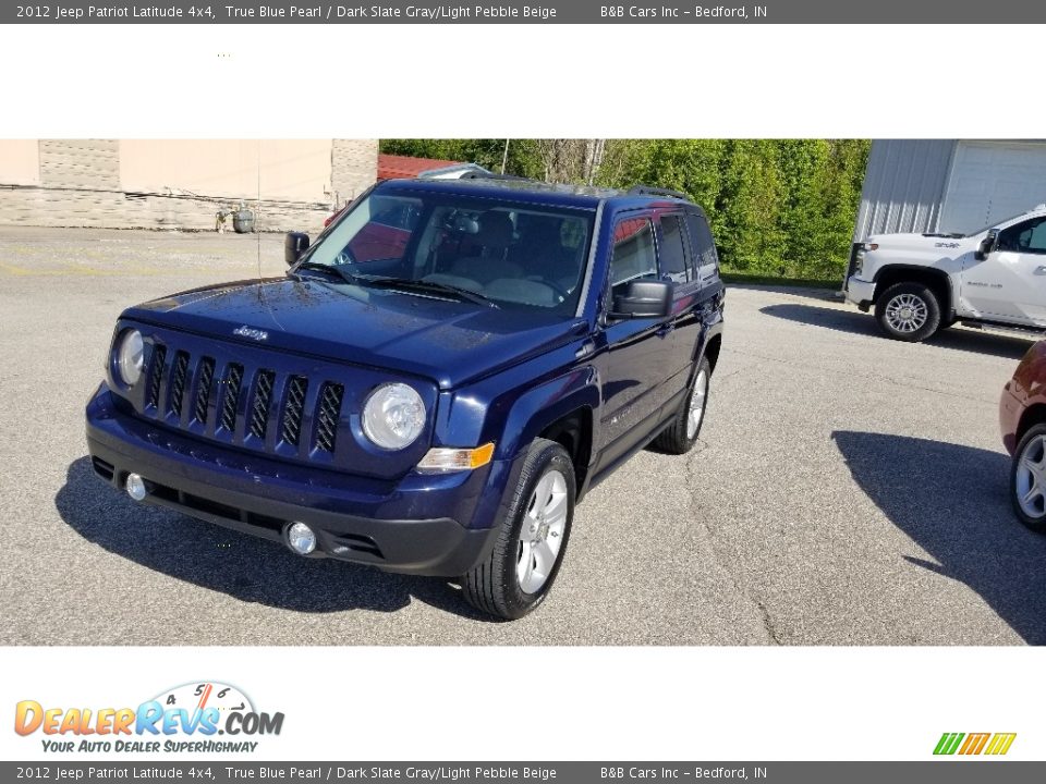 2012 Jeep Patriot Latitude 4x4 True Blue Pearl / Dark Slate Gray/Light Pebble Beige Photo #3