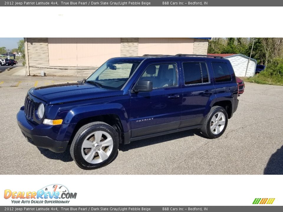 2012 Jeep Patriot Latitude 4x4 True Blue Pearl / Dark Slate Gray/Light Pebble Beige Photo #4