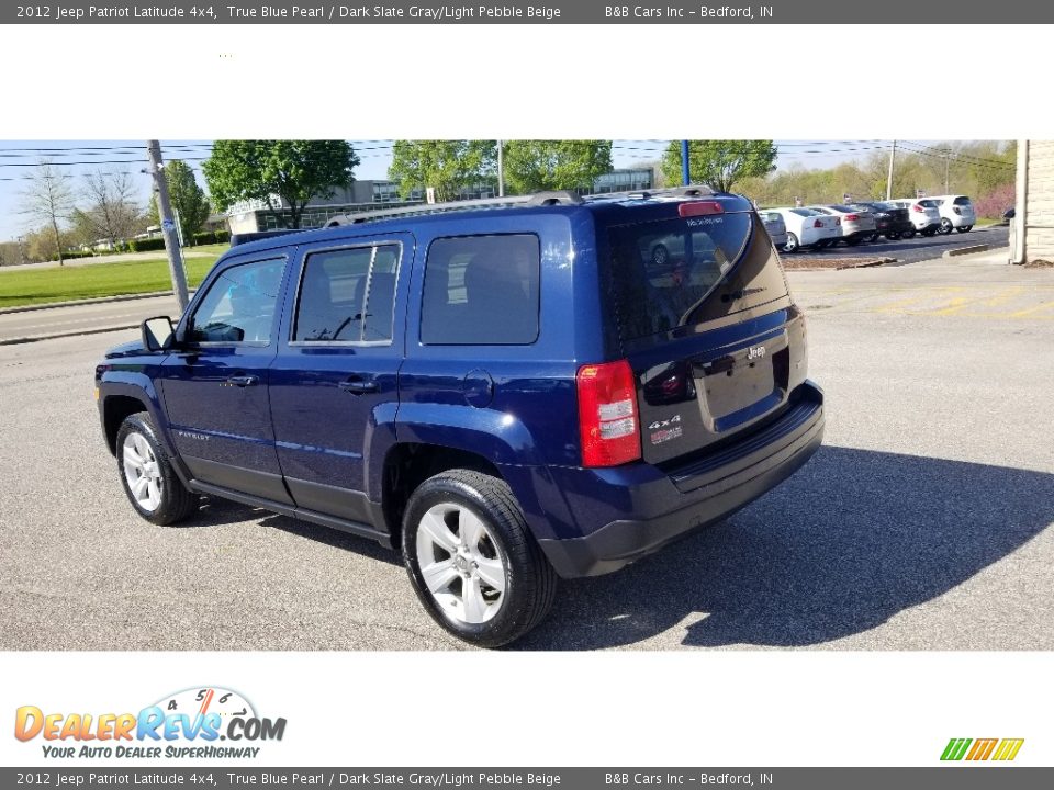 2012 Jeep Patriot Latitude 4x4 True Blue Pearl / Dark Slate Gray/Light Pebble Beige Photo #5