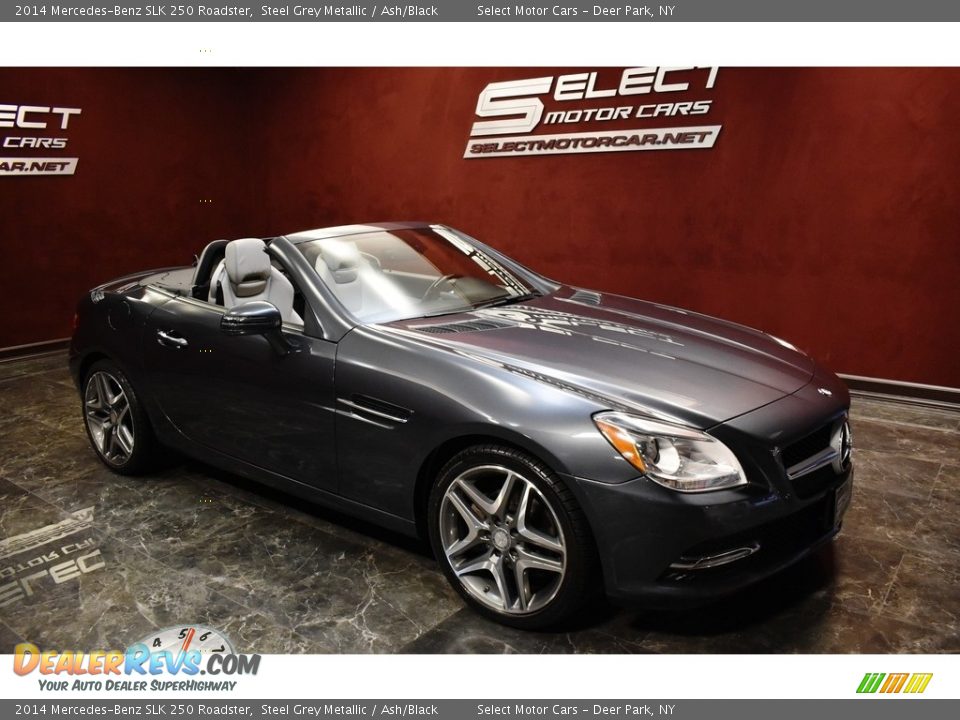 2014 Mercedes-Benz SLK 250 Roadster Steel Grey Metallic / Ash/Black Photo #5