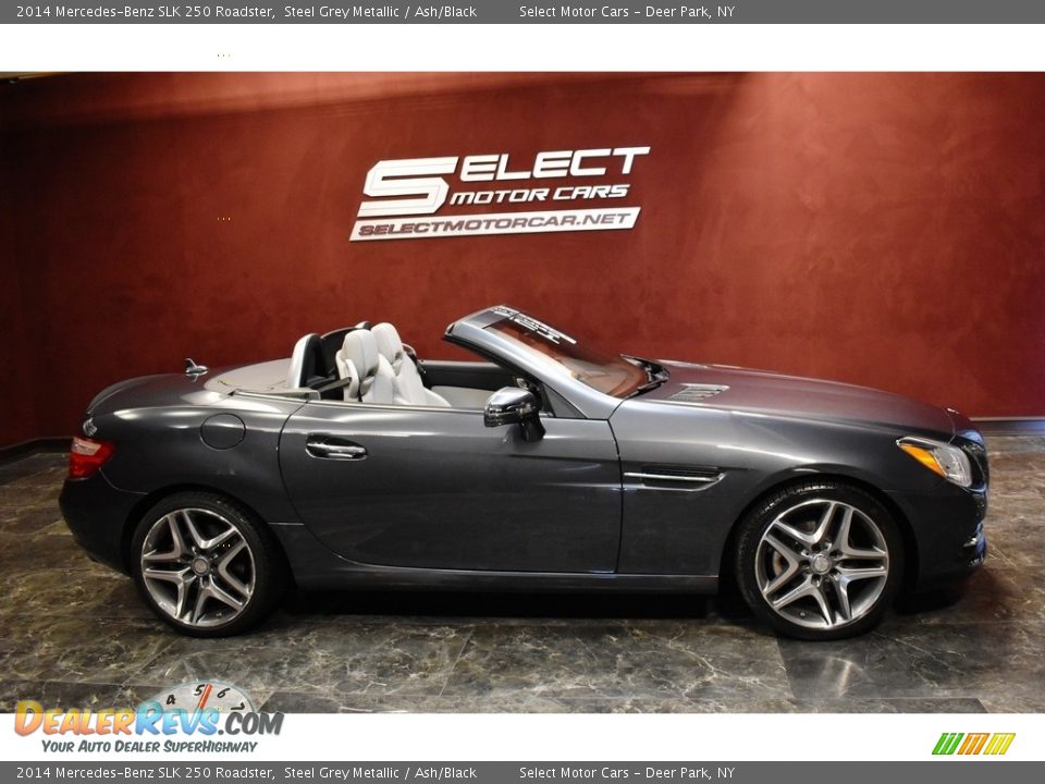 2014 Mercedes-Benz SLK 250 Roadster Steel Grey Metallic / Ash/Black Photo #6