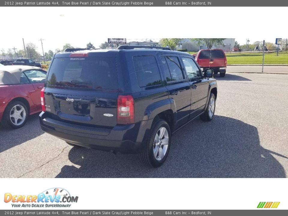 2012 Jeep Patriot Latitude 4x4 True Blue Pearl / Dark Slate Gray/Light Pebble Beige Photo #7