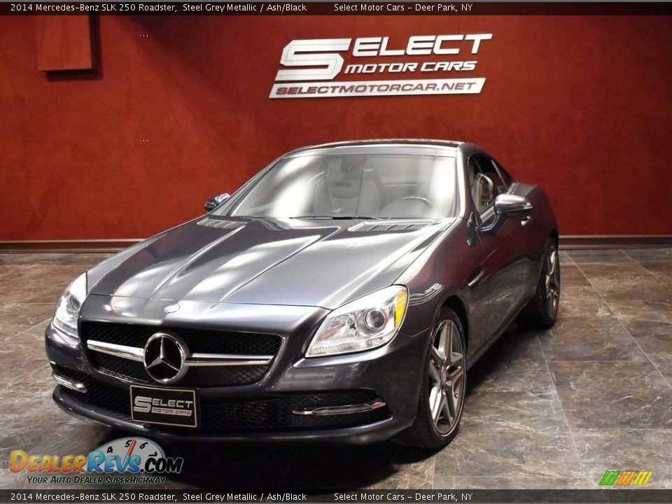 2014 Mercedes-Benz SLK 250 Roadster Steel Grey Metallic / Ash/Black Photo #7