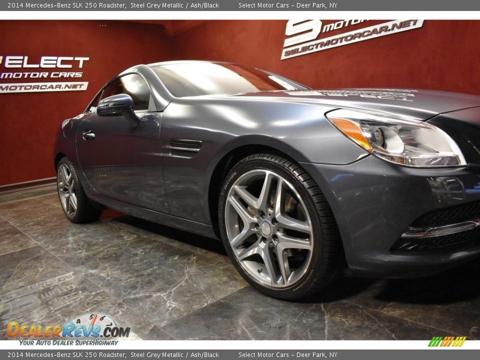 2014 Mercedes-Benz SLK 250 Roadster Steel Grey Metallic / Ash/Black Photo #8