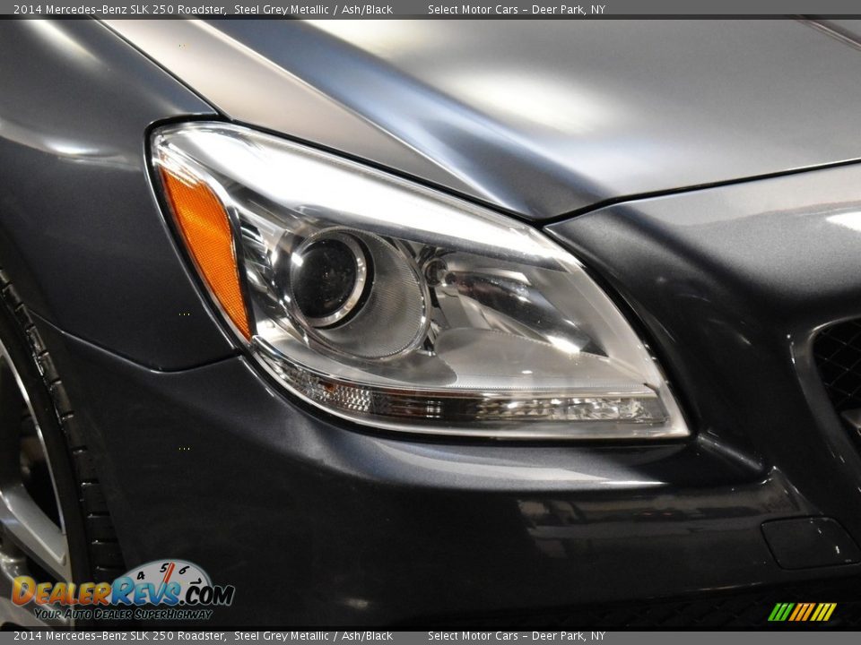 2014 Mercedes-Benz SLK 250 Roadster Steel Grey Metallic / Ash/Black Photo #9