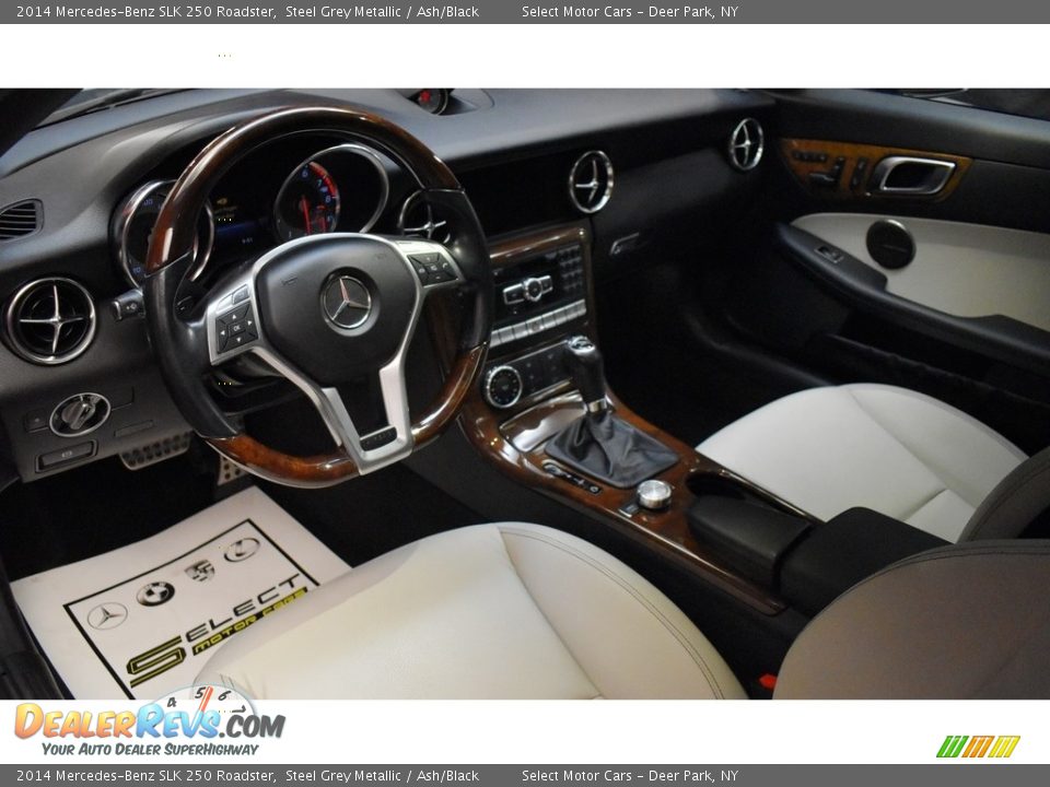 2014 Mercedes-Benz SLK 250 Roadster Steel Grey Metallic / Ash/Black Photo #11