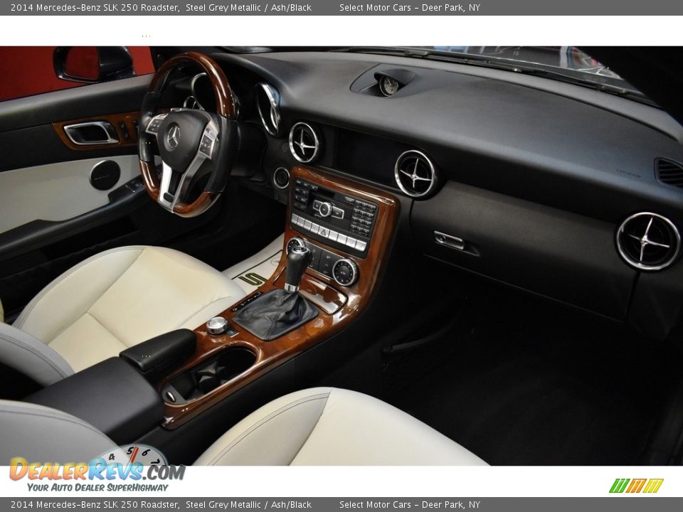 2014 Mercedes-Benz SLK 250 Roadster Steel Grey Metallic / Ash/Black Photo #15