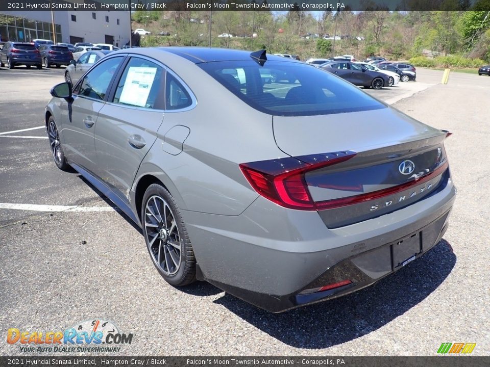 2021 Hyundai Sonata Limited Hampton Gray / Black Photo #6