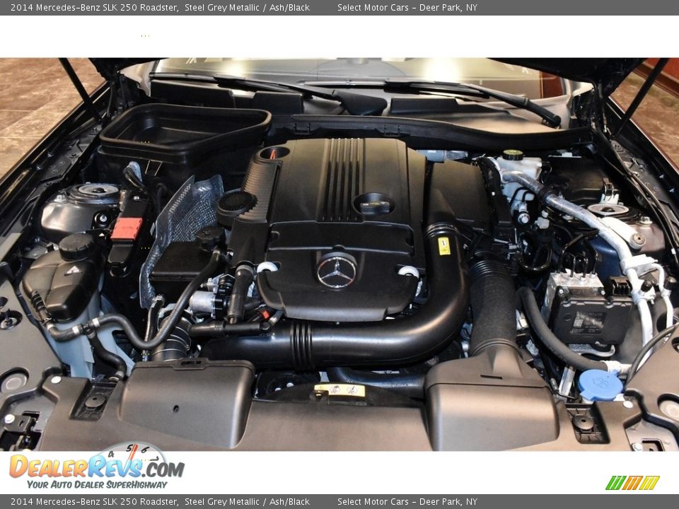 2014 Mercedes-Benz SLK 250 Roadster Steel Grey Metallic / Ash/Black Photo #21