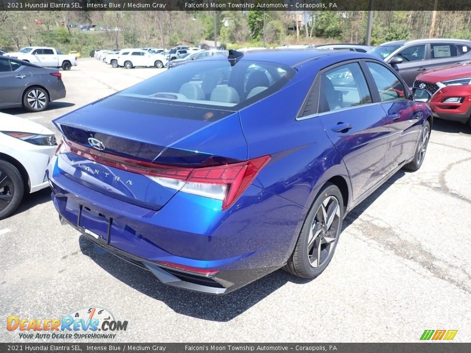 2021 Hyundai Elantra SEL Intense Blue / Medium Gray Photo #2