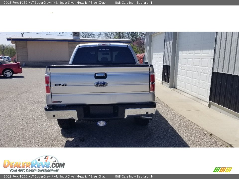 2013 Ford F150 XLT SuperCrew 4x4 Ingot Silver Metallic / Steel Gray Photo #5