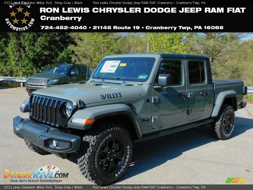 2021 Jeep Gladiator Willys 4x4 Sting-Gray / Black Photo #1