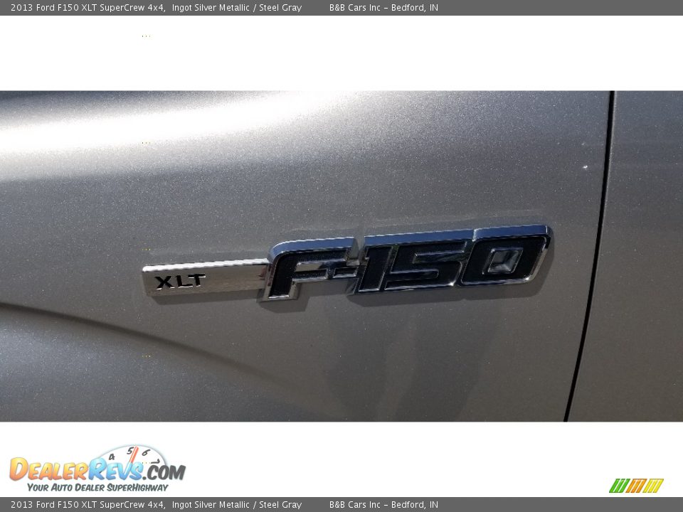 2013 Ford F150 XLT SuperCrew 4x4 Ingot Silver Metallic / Steel Gray Photo #10