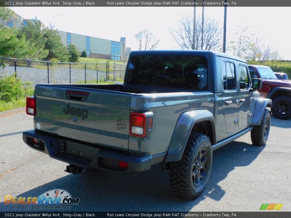 2021 Jeep Gladiator Willys 4x4 Sting-Gray / Black Photo #5