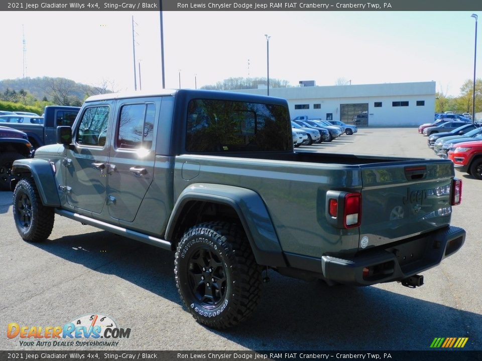 2021 Jeep Gladiator Willys 4x4 Sting-Gray / Black Photo #8