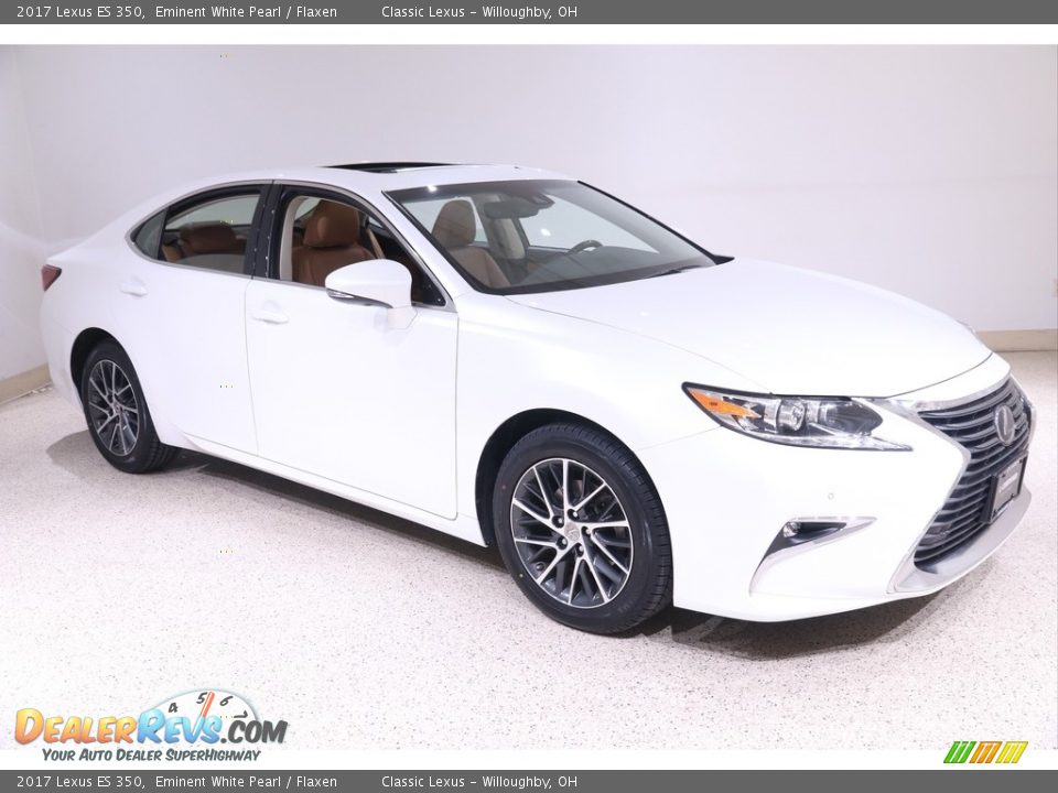 2017 Lexus ES 350 Eminent White Pearl / Flaxen Photo #1