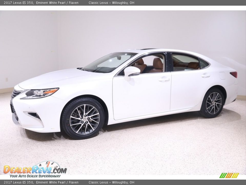 2017 Lexus ES 350 Eminent White Pearl / Flaxen Photo #3